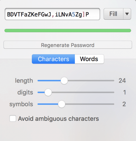 keyboard shortcut for 1password browser extension