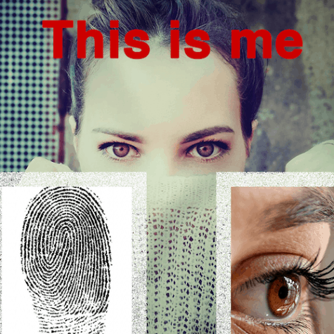 Girl's biometrics: fingerprint and iris