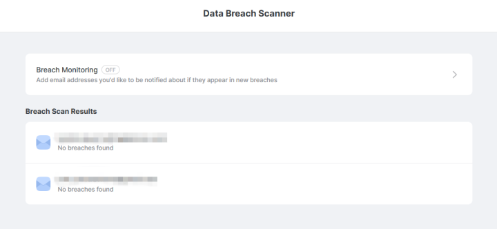 NordPass Business Data Breach Scanner