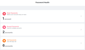 NordPass Business Password Health