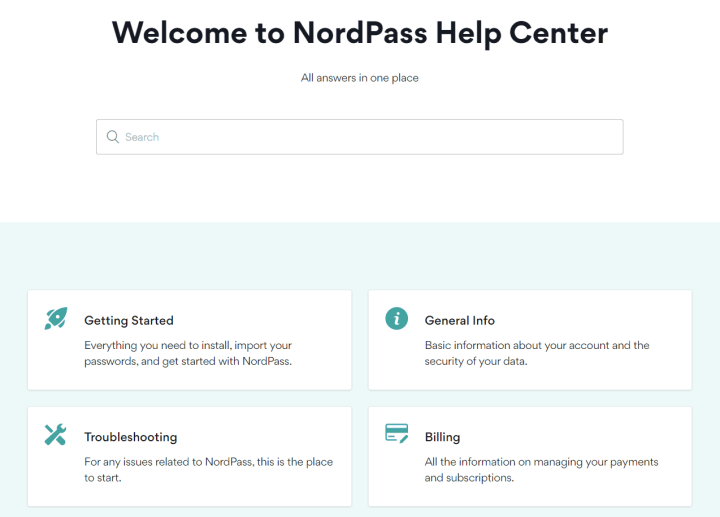 NordPass FAQ Page