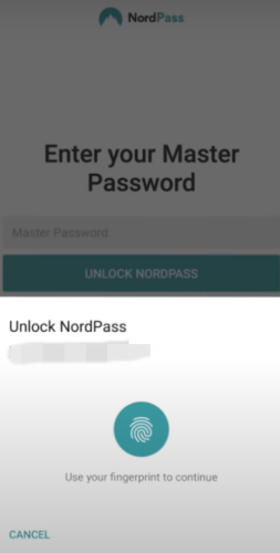 NordPass Personal Authentication