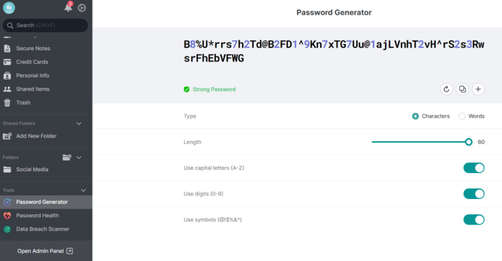 NordPass Personal Password Generator