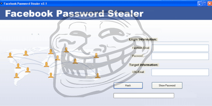 Fake Facebook Password Stealer