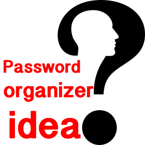 Password organizer ideas