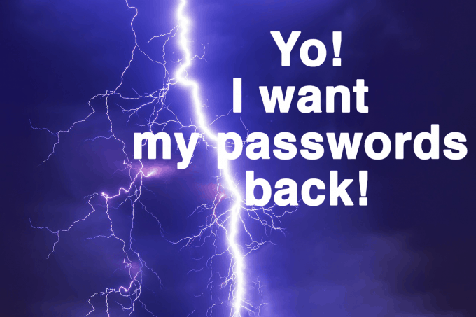 Passwords moved to cloud