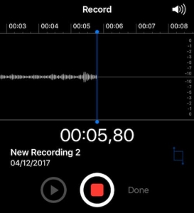 Audio recording