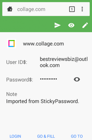 Editing Passwords in the App