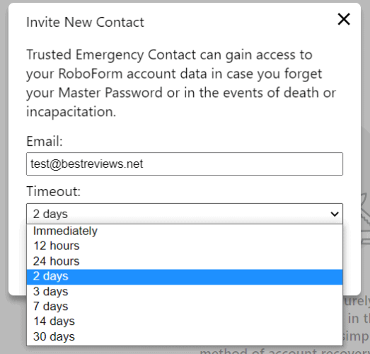 contact roboform password