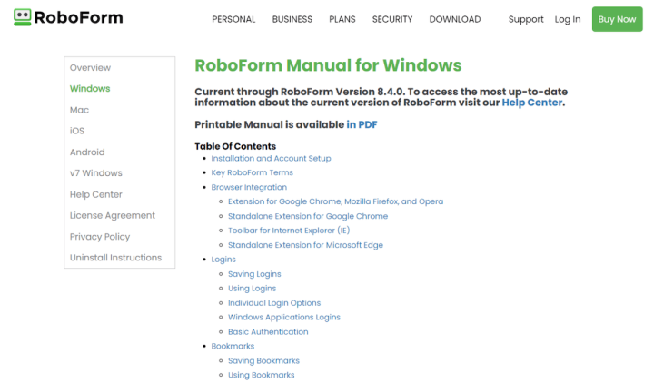 RoboForm Manual