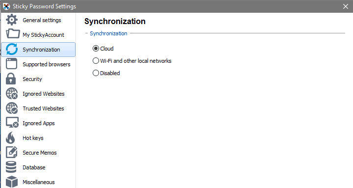Syncing Options