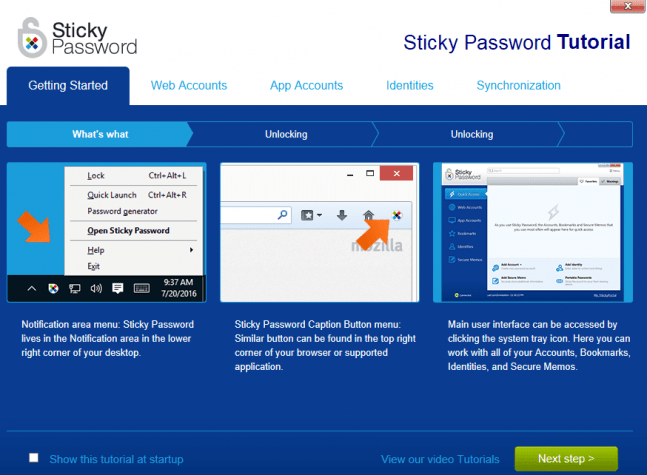 sticky password help